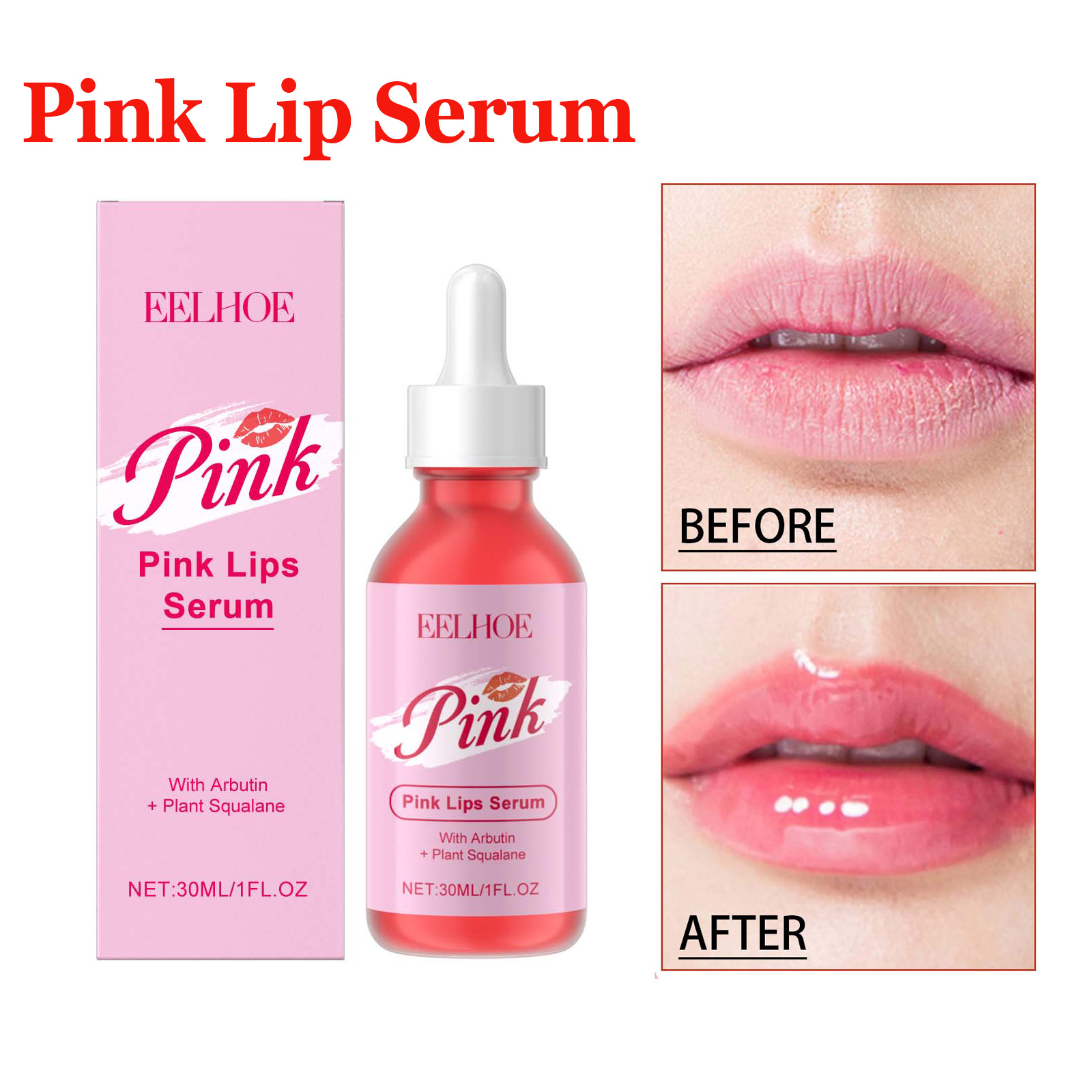 Drone Camera Stabilized - Pink Lip Serum Instant Lip Plumping