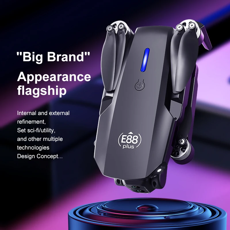 New E88 Plus Quadcopter Drone: - đánh giá và giá Drone Camera Night Vision