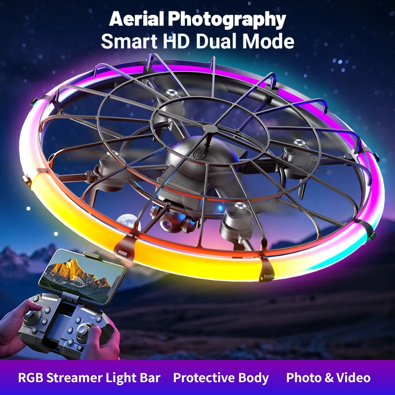 JJRC H145 UFO RC Drone with Du - đánh giá và giá Drone Camera Case